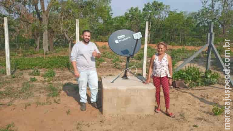 Moradores da Comunidade Rural Três Corações recebem acesso gratuito à internet via satélite