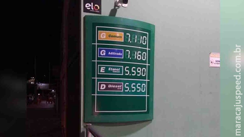 Com nova alta nos combustíveis, litro de gasolina chega a custar até R$ 7,11 em Mato Grosso do Sul