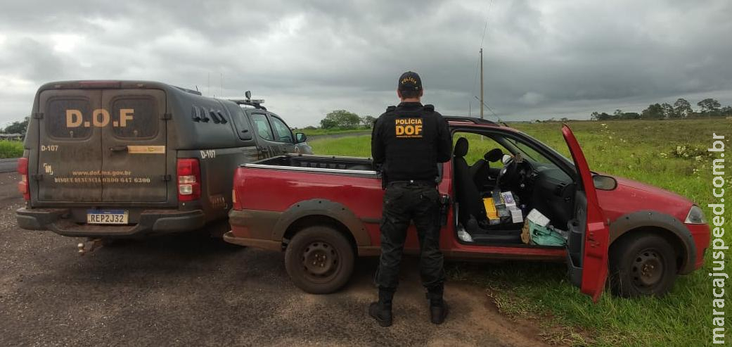 DOF apreende veículo carregado com material de descaminho que seguia para Campo Grande