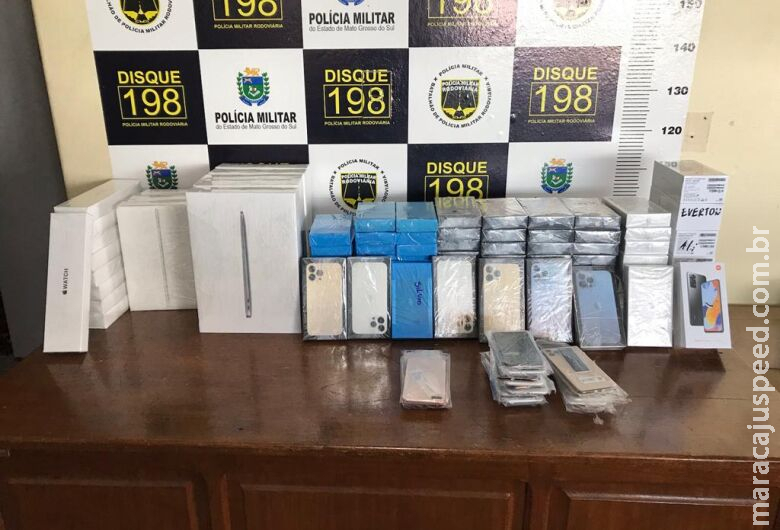 Homem é preso com carga de celulares contrabandeados do Paraguai