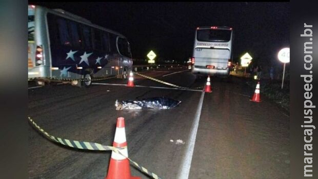 Adolescente morre após ser atropelado por ônibus de viagem em Dourados