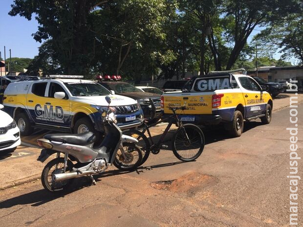 Usuários de drogas são flagrados com moto furtada pela Guarda Municipal de Dourados