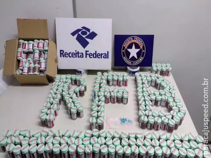 PF do Recife apreende 300 frascos de remédios com cocaína e supermaconha de MS