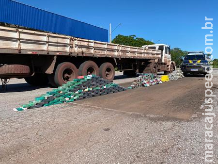 PRF apreende 184 Kg de cocaína, skunk e maconha em Miranda