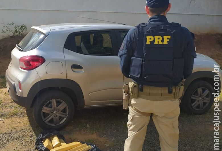 Polícia apreende veículo com carregamento de maconha na BR-262 