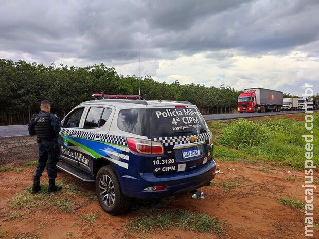 Policiais de Chapadão do Sul e PRE-MS salvam caminhoneiro de sequestro 