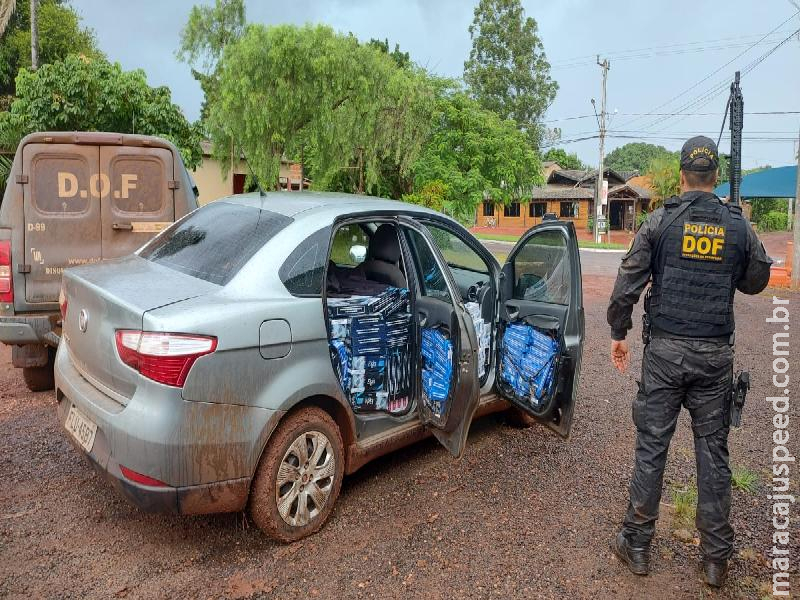 Maracaju: Veículos carregados com produtos contrabandeados foram apreendidos pelo DOF