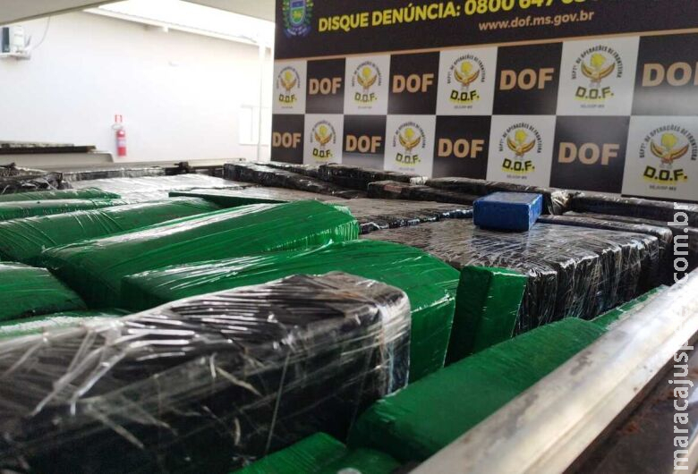 DOF apreende cerca de 3,5 toneladas de maconha na região de fronteira