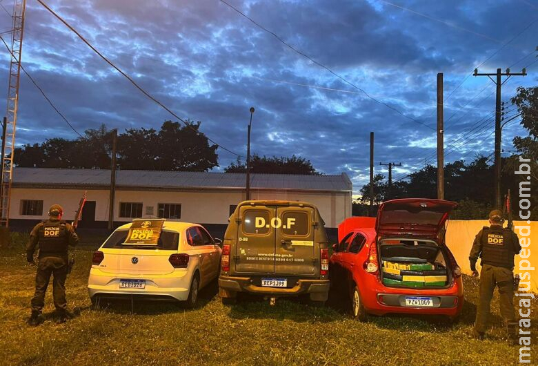 DOF prende quatro por tráfico de drogas e recupera dois veículos durante feriado 