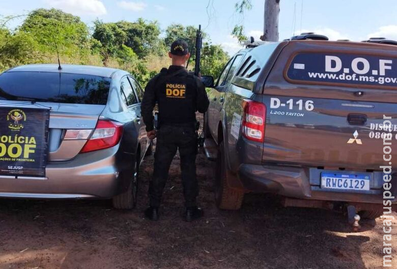 Veículo roubado no Rio Grande do Sul é recuperado em MS