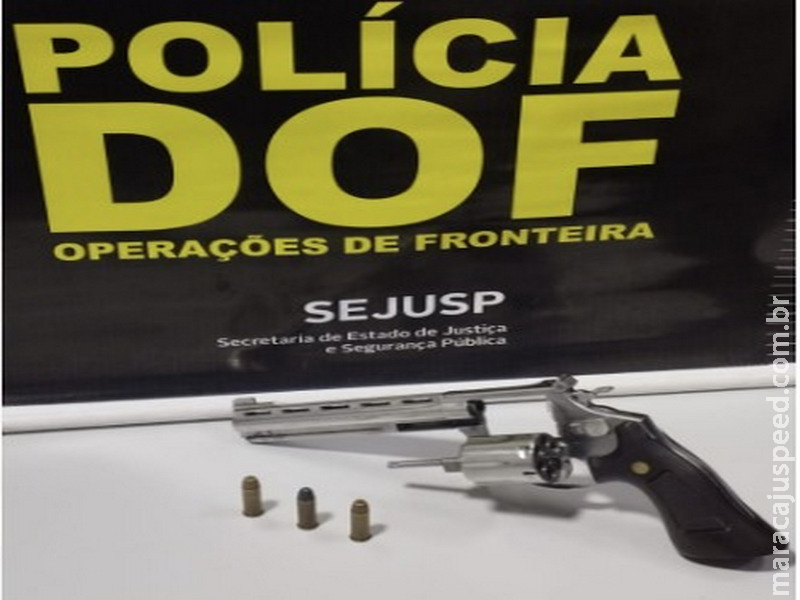 DOF apreende adolescente com arma de fogo em Bela Vista