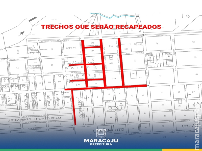 Maracaju: Prefeitura de Maracaju autoriza recapeamento em novas ruas da cidade