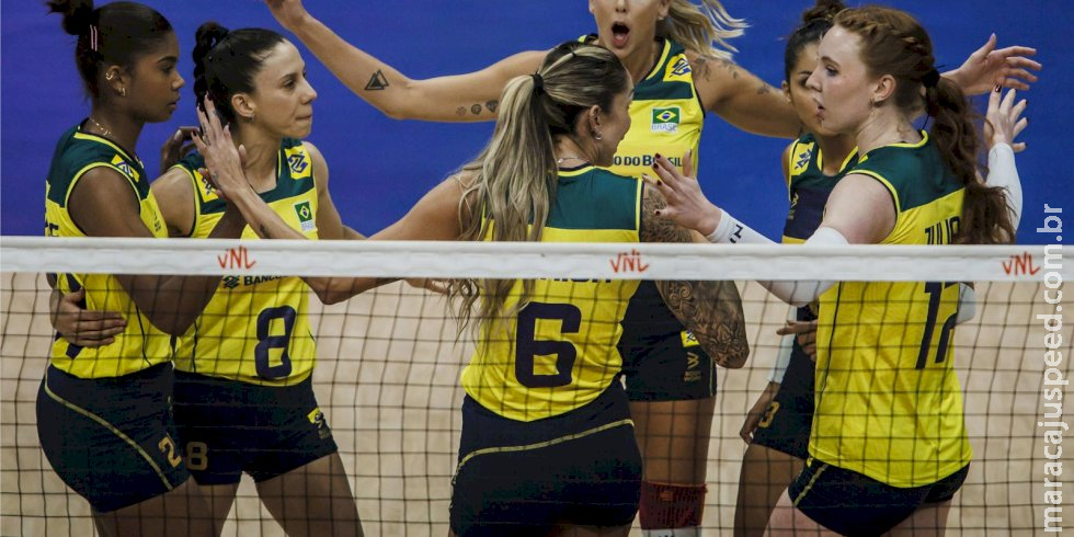 Vôlei: Brasil bate Coreia do Sul em Brasília pela Liga das Nações