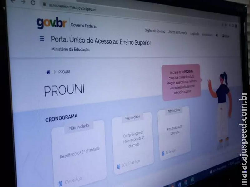 Prouni divulga resultado da primeira chamada de inscritos nesta terça-feira