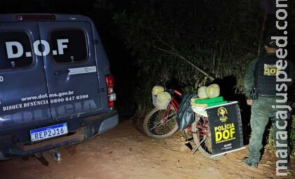 Ciclista acaba preso transportando maconha em Amambai