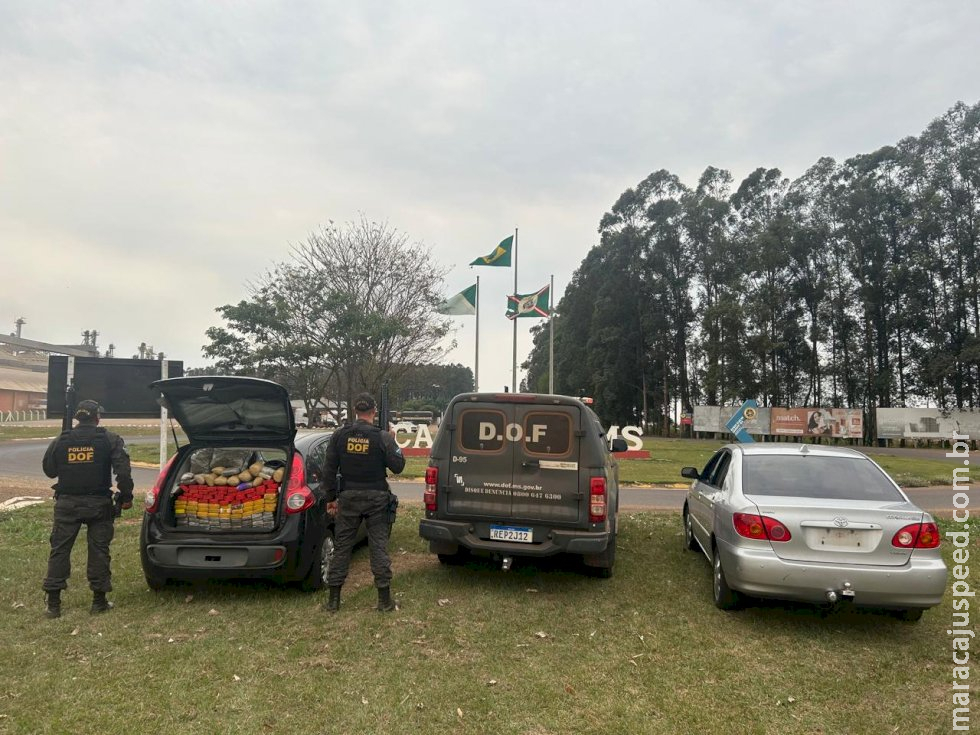 DOF prende em Caarapó homens que seguiam com maconha para São Paulo