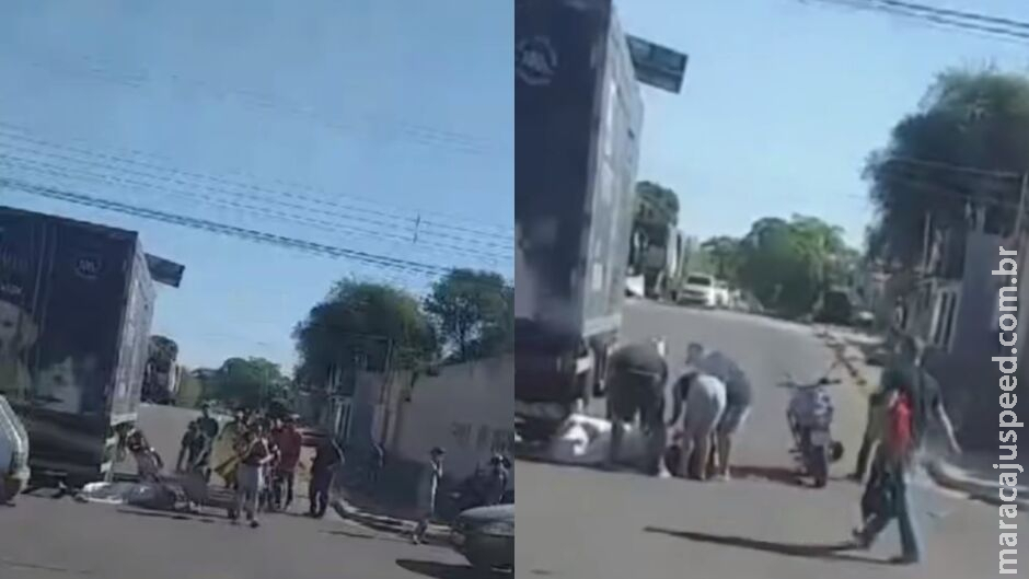 Motociclista gravemente ferida em acidente com caminhão segue hospitalizada em Corumbá