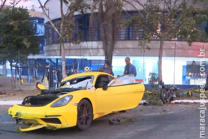 Motorista de Porsche atropela e mata motociclista após discussão em SP