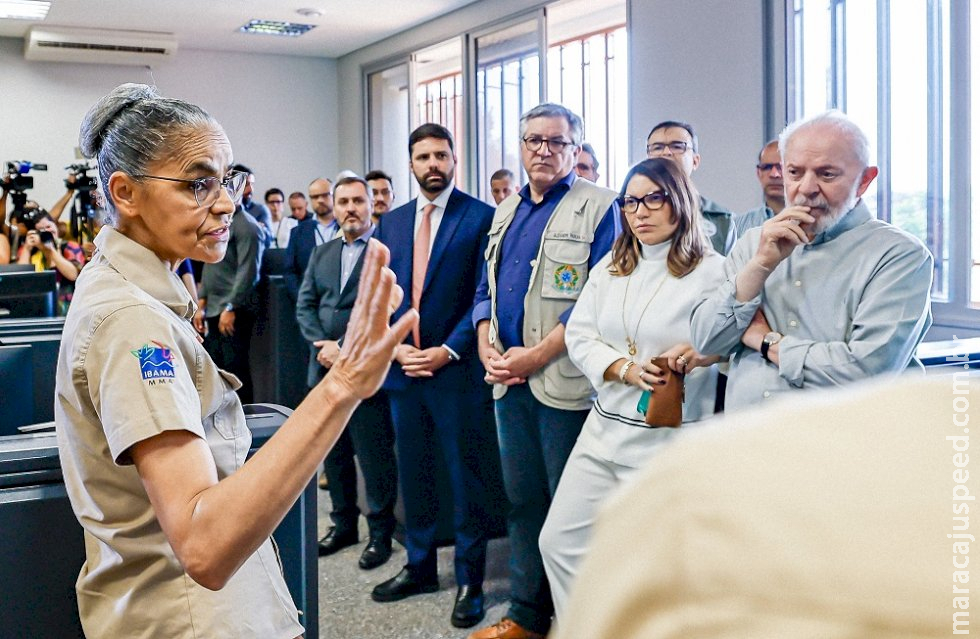 Lula se reúne com Marina Silva no Ibama para discutir combate às queimadas em SP e suspeita de ação criminosa