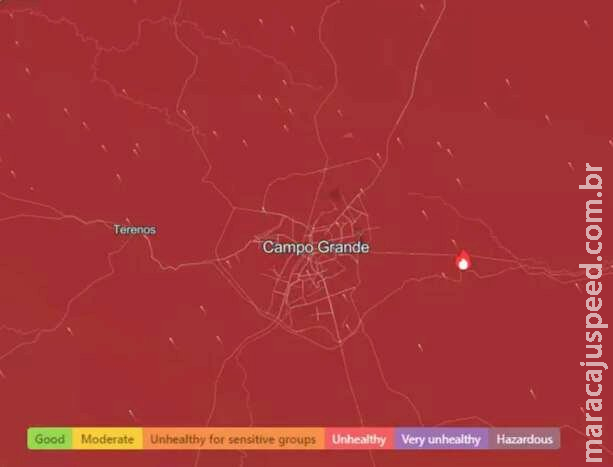 Ar é considerado insalubre e recomendação é máscara em Campo Grande