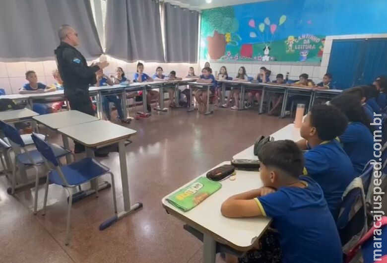 Consequências do bullying é foco de palestra de policiais em escola de Dourados