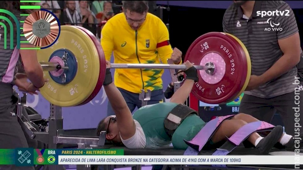 Paralimpíadas: Lara Lima é bronze no halterofilismo e garante 50ª medalha do Brasil em Paris 2024