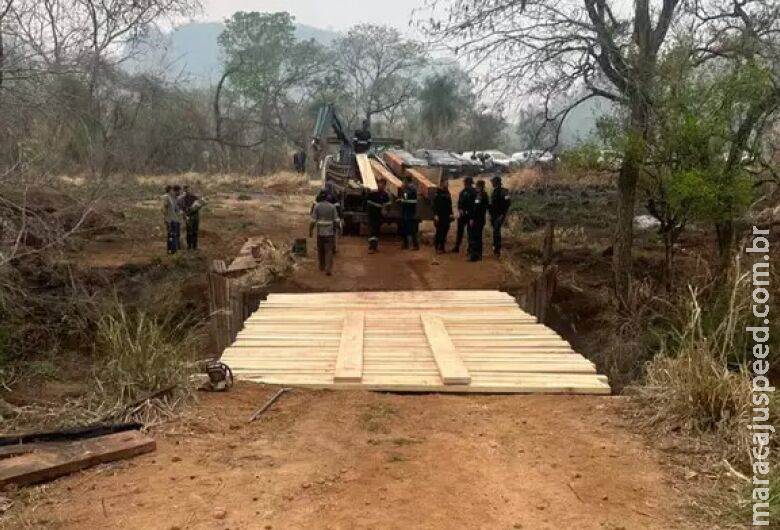 Polícia e indígenas selam acordo e ponte incendiada é reconstruída