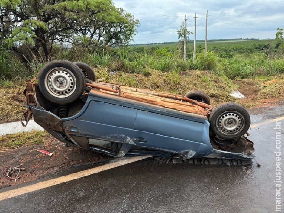 Motorista vítima de capotamento não resiste e morre em hospital de Dourados