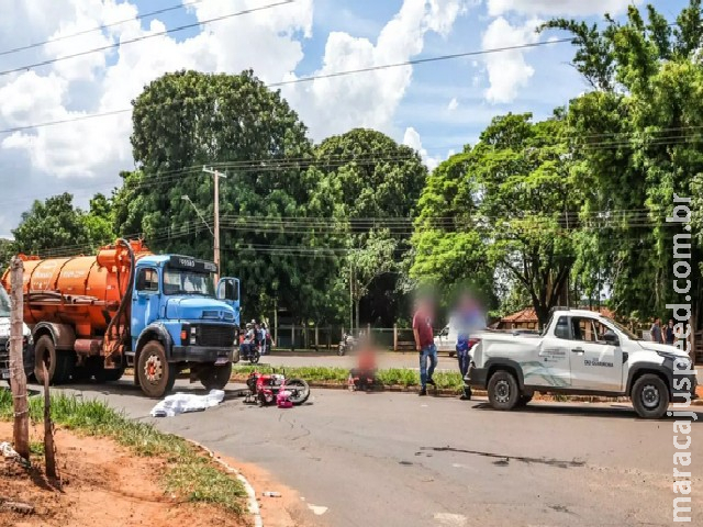 Morta em acidente após ser prensada por caminhão, estava indo comprar pisos para reformar a casa em Campo Grande