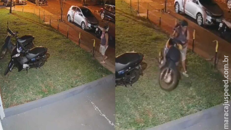 Mulher é flagrada furtando moto durante a madrugada em Dourados