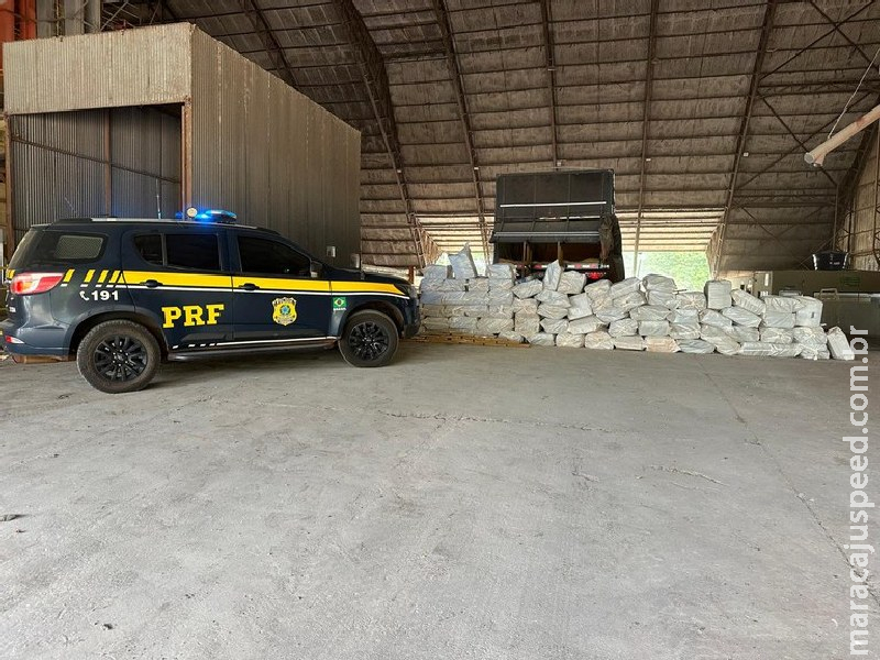 PRF apreende 1,9 tonelada de maconha em Campo Grande