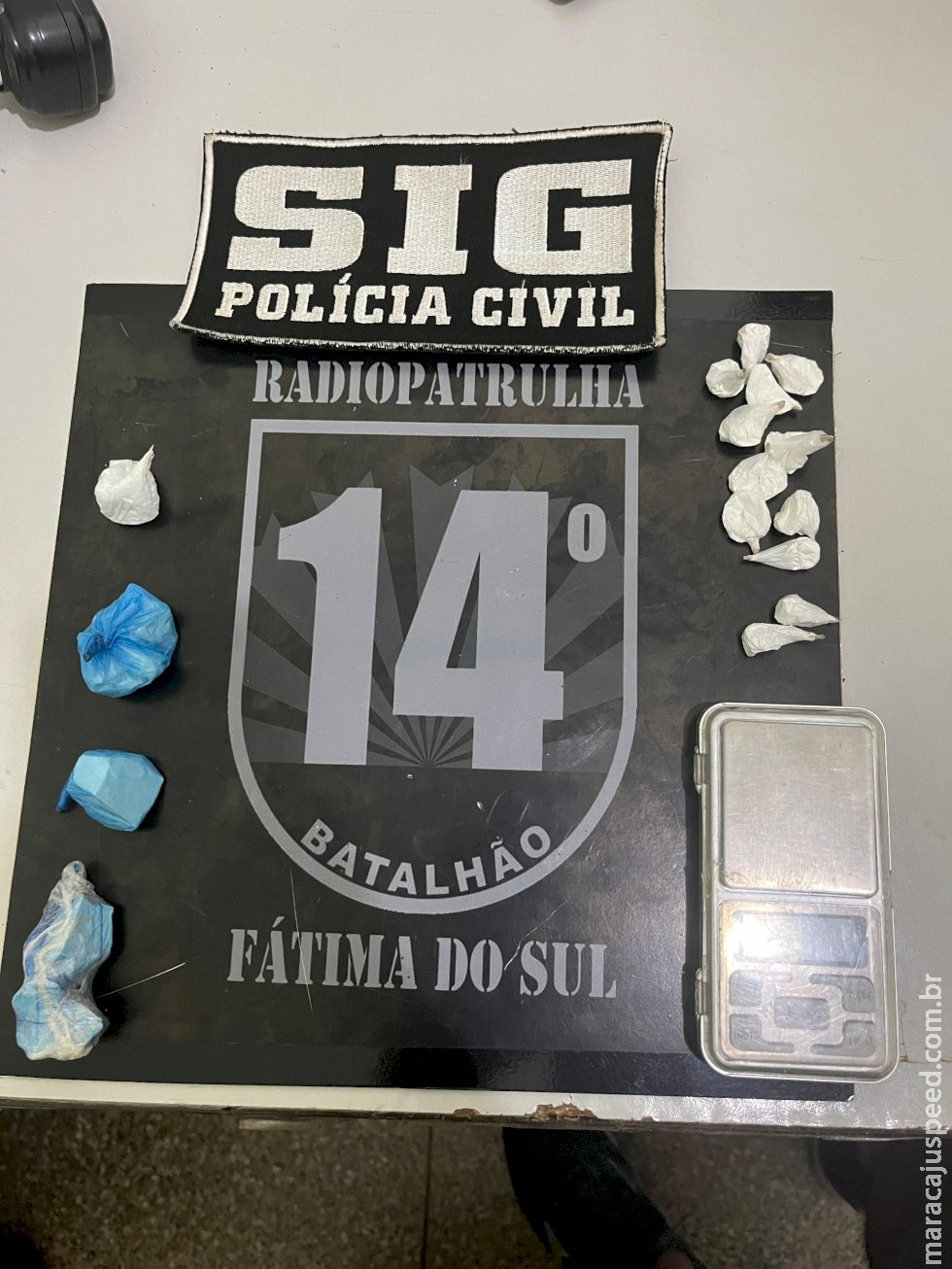 SIG e PM de Fátima do Sul prendem dupla acusada de tráfico de drogas