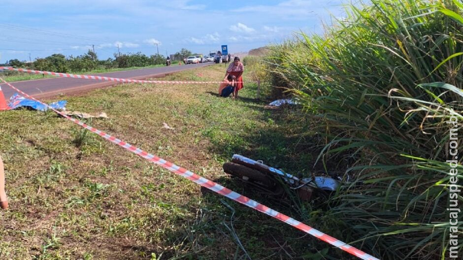 Motociclista morre após ser atingida por caminhonete na BR-163, em Dourados