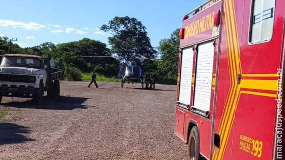 Piloto e passageira ficam feridos após avião capotar em decolagem em Miranda