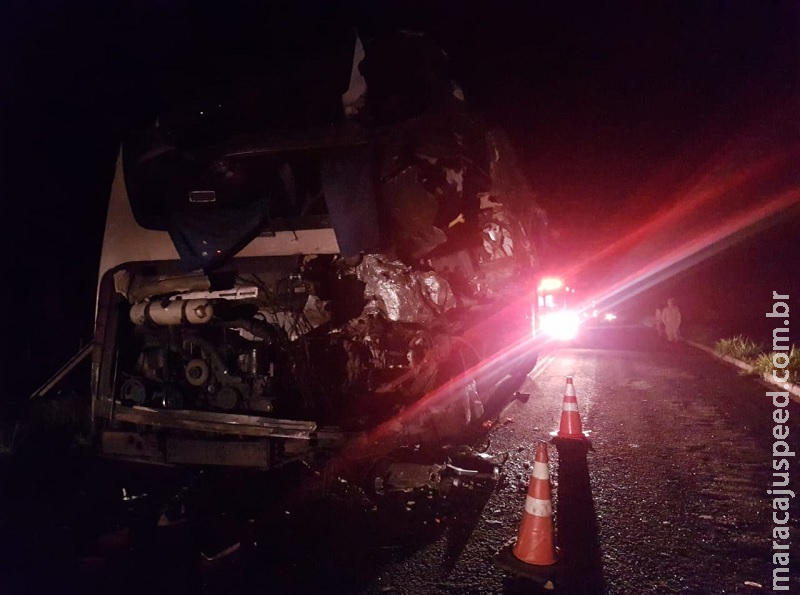 URGENTE: batida entre ônibus e caminhão na MS-040, em Campo Grande