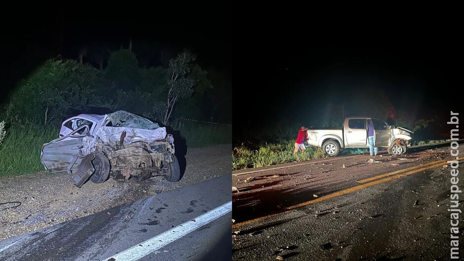 Casal morre em batida com quatro carros na MS-382, em Bonito