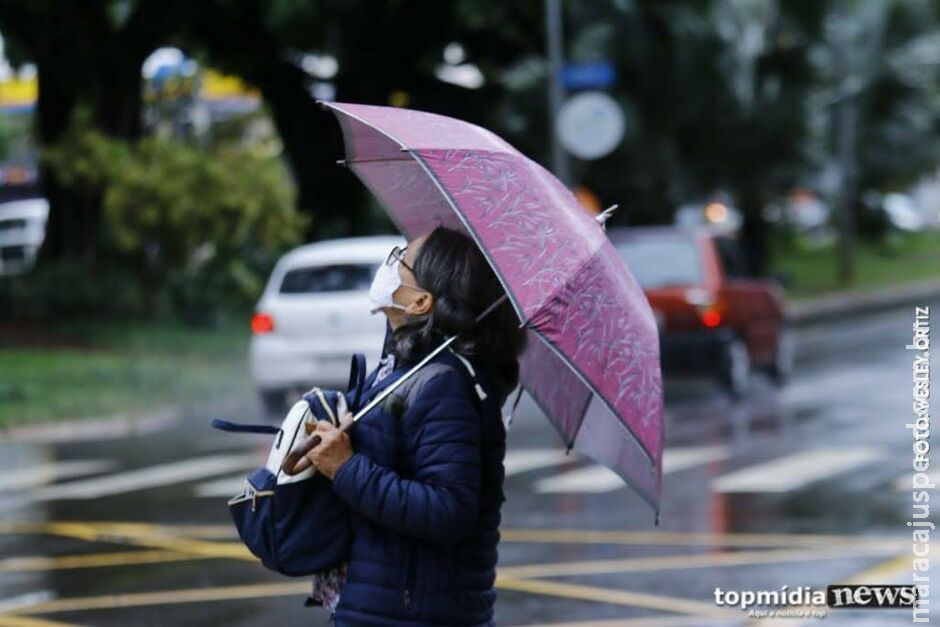 Frente fria se aproxima e traz chuvas para Mato Grosso do Sul