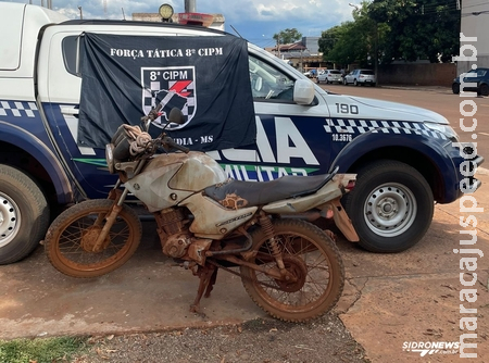 No Assentamento Barra Nova PM em apoio a reintegração de posse e prende assentado por Receptação de Motocicleta Furtada