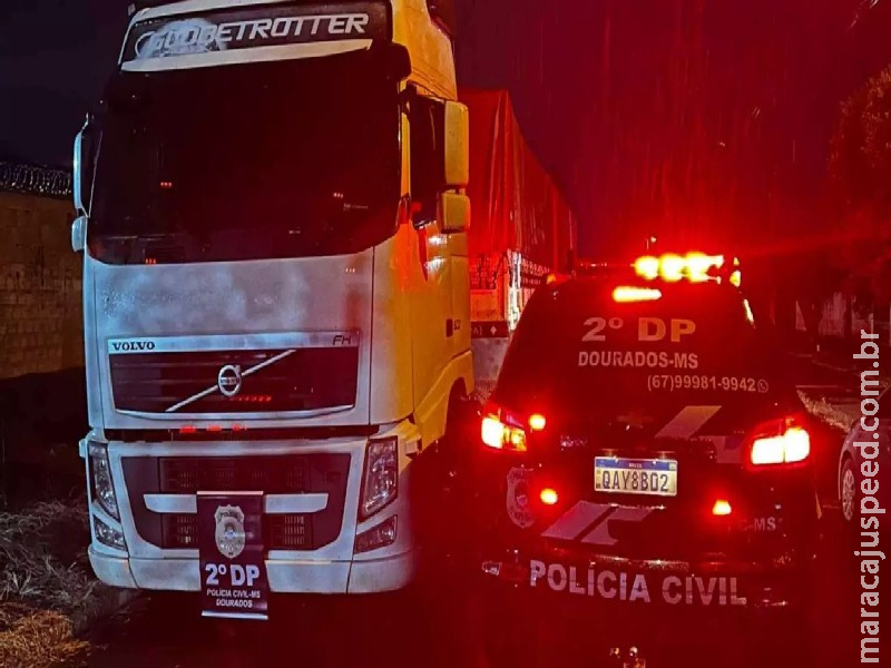 Polícia cumpre sequestro de caminhão e semirreboque de estelionatário em MS 