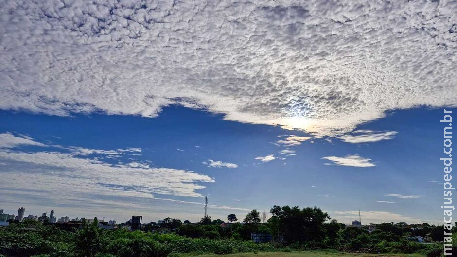 Previsão aponta para calor acompanhado de tempestades em MS