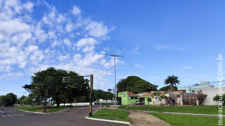 Quarta será de sol, altas temperaturas e chuva em algumas cidades de MS