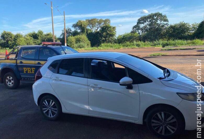 Carro com placas falsas e registro de furto é recuperado em MS