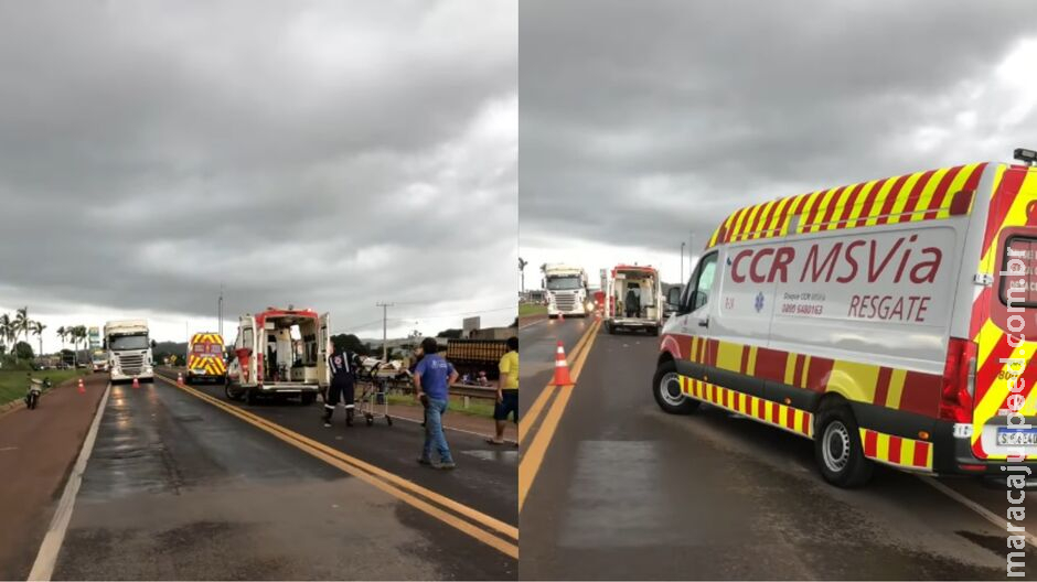 Morre criança atropelada por motociclista na BR-163, em Rio Verde