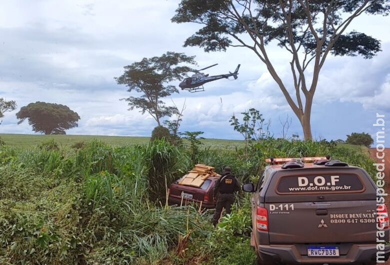 Polícia apreende veículo com 380 quilos de maconha em Itaporã