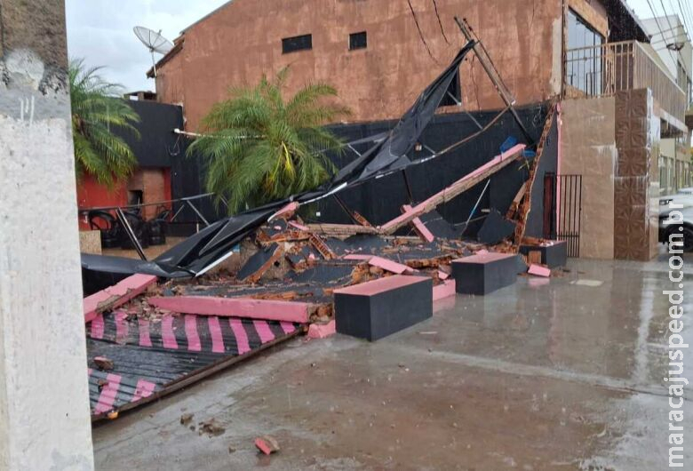 Tempestade causa estragos na região de fronteira