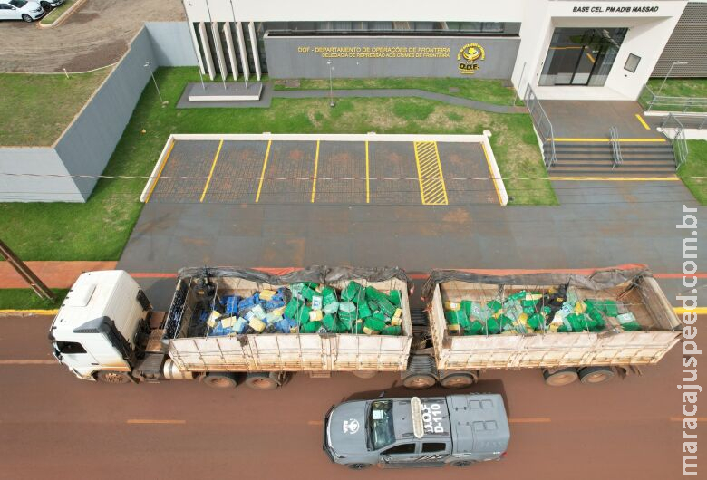 Ação conjunta entre DOF e Denarc do Paraná resulta na apreensão de quase 8 toneladas de drogas