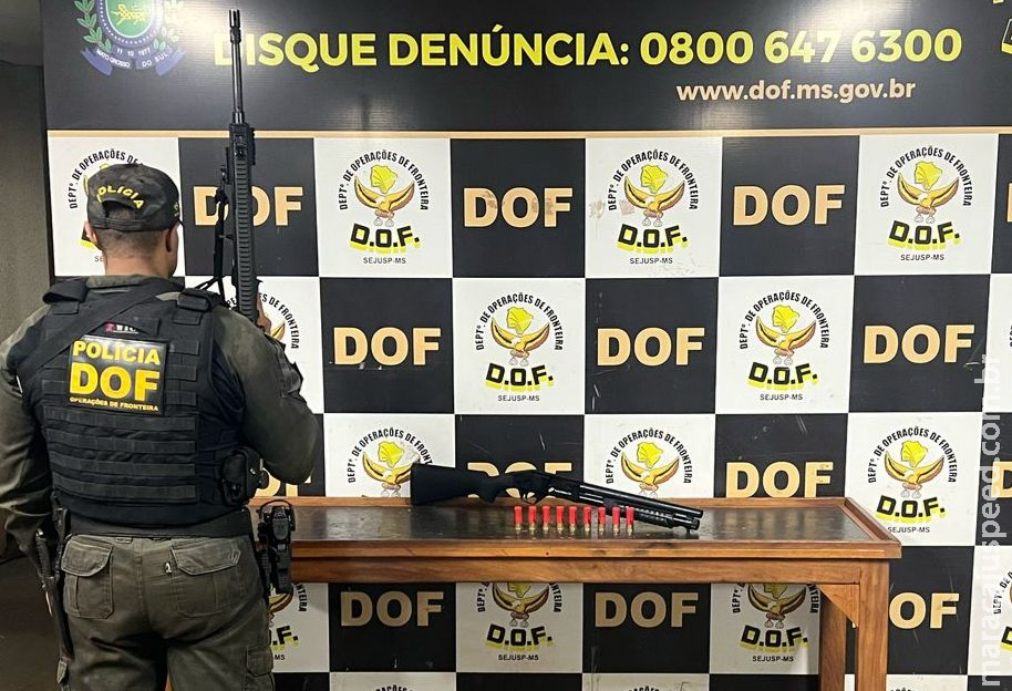 Em dois dias, DOF apreende quatro armas de fogo e mais de 50 munições 